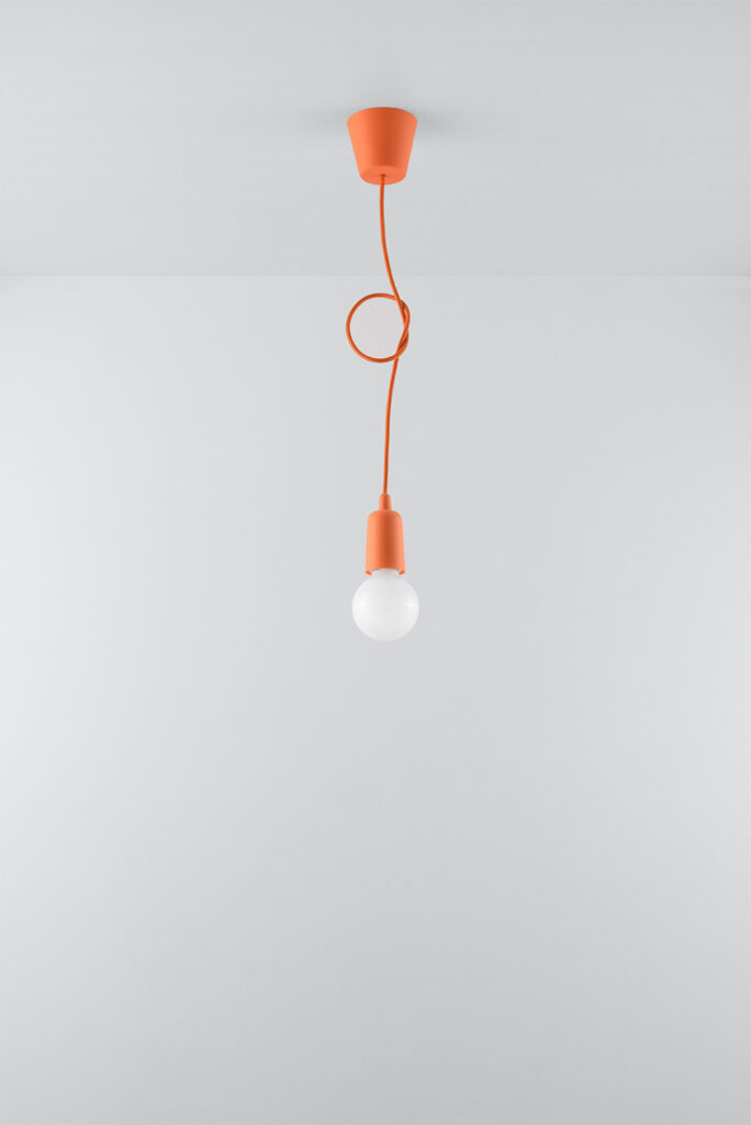 Lámpara de techo DIEGO 1 naranja