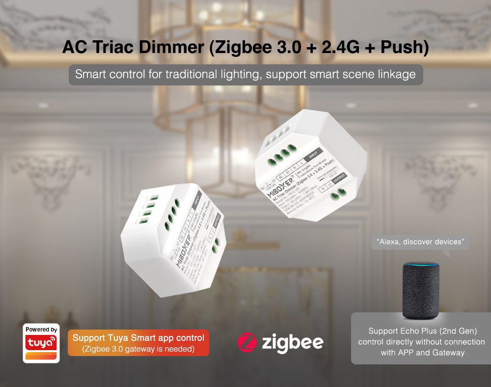 ZigBee Regulador TRIAC Dimmer 220V