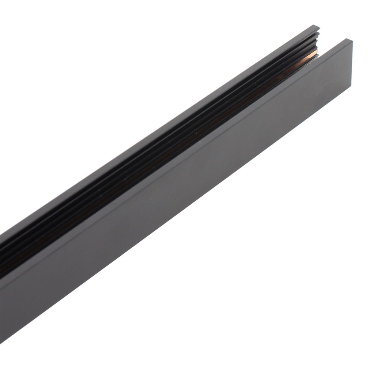 MAGNETIC TRACK 16mm Ultra Thin superficie Carril negro 2m