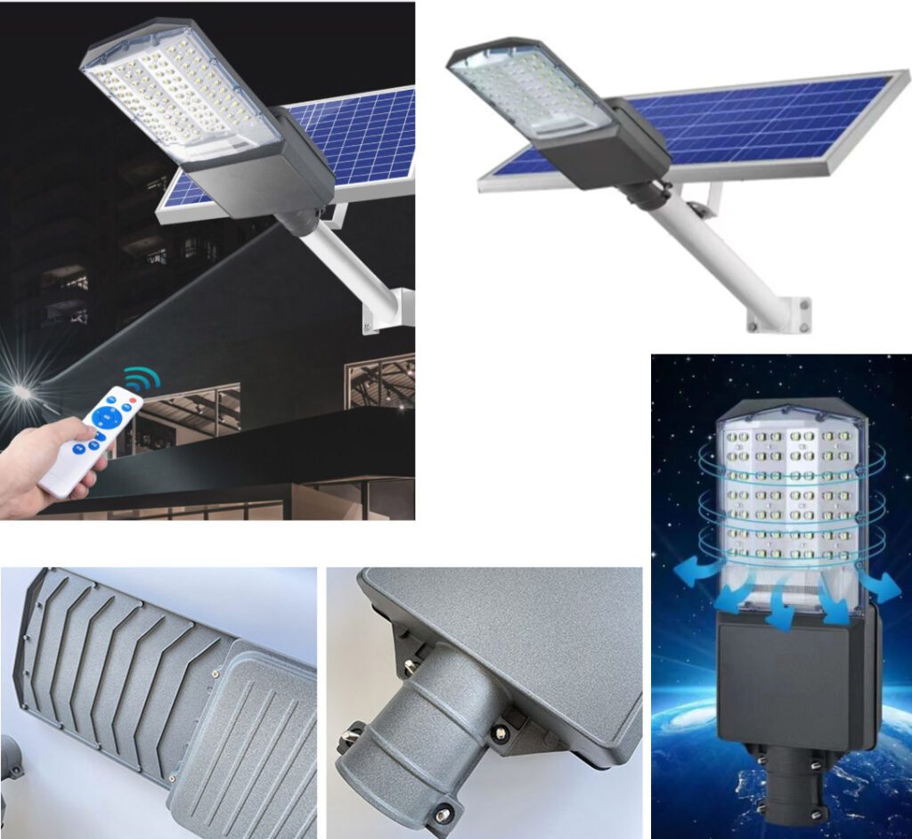 Farola LED Solar URBAN 300W + Mando a distancia