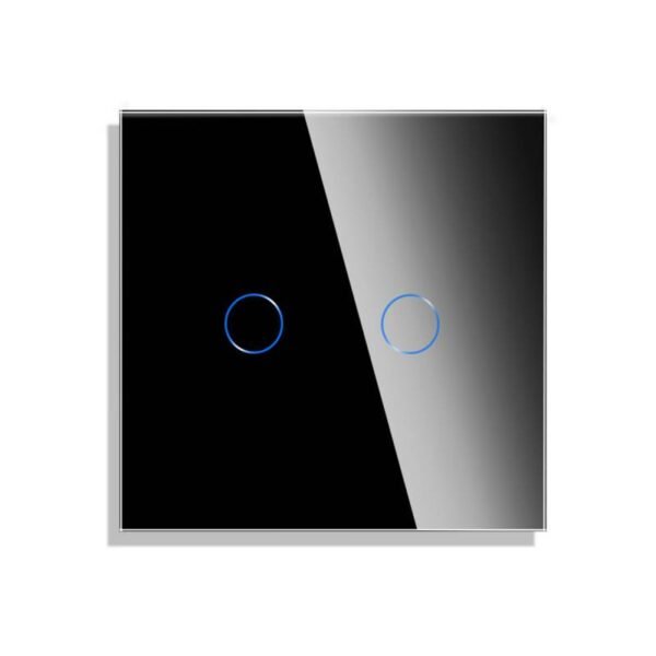 Frontal cristal negro KOOB 2 botones