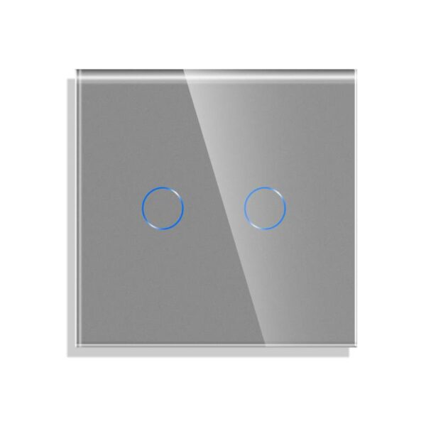 Frontal cristal gris KOOB 2 botones