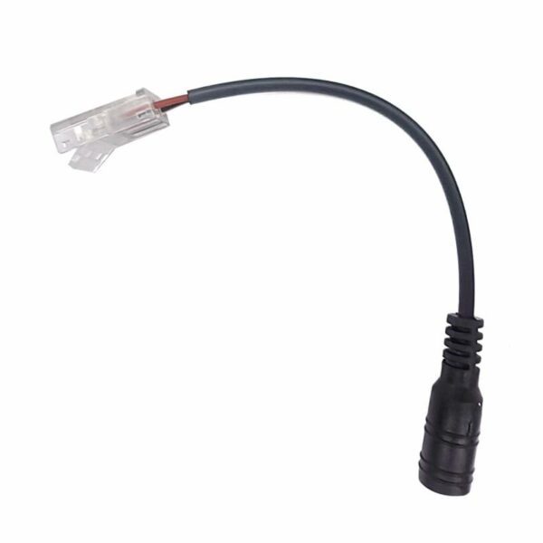 Conector Transparente con cable DC 15cm para tiras LED COB + SMD - 8mm