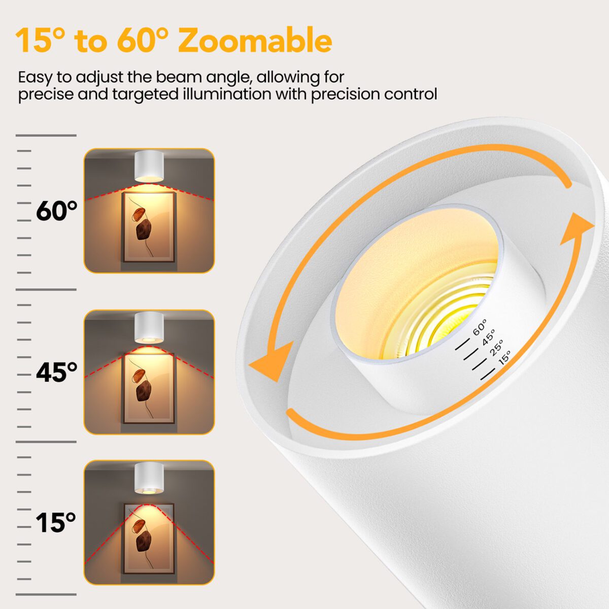 Aplique de techo LED FADO 10-20-30W. 3xCCT