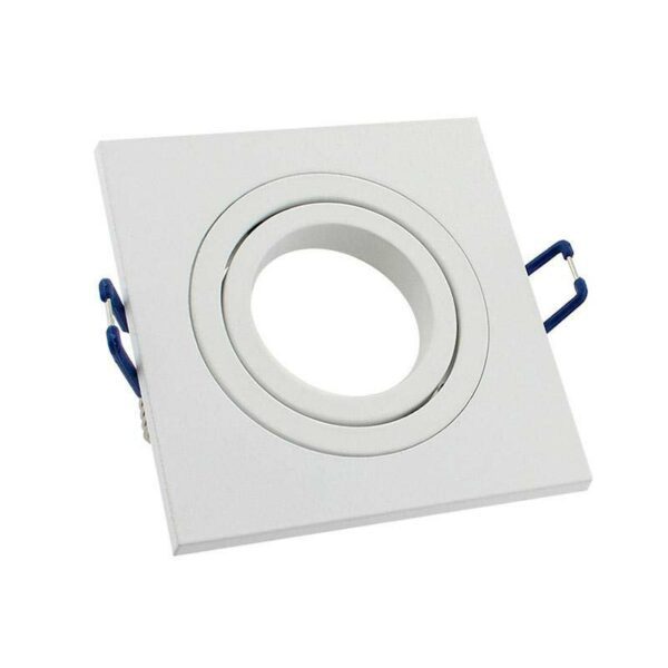Spot 2 aros cuadrado blanco basculante
