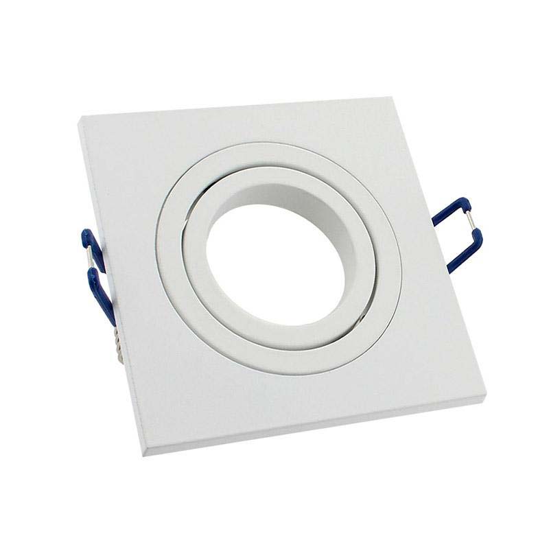 Spot 2 aros cuadrado blanco basculante